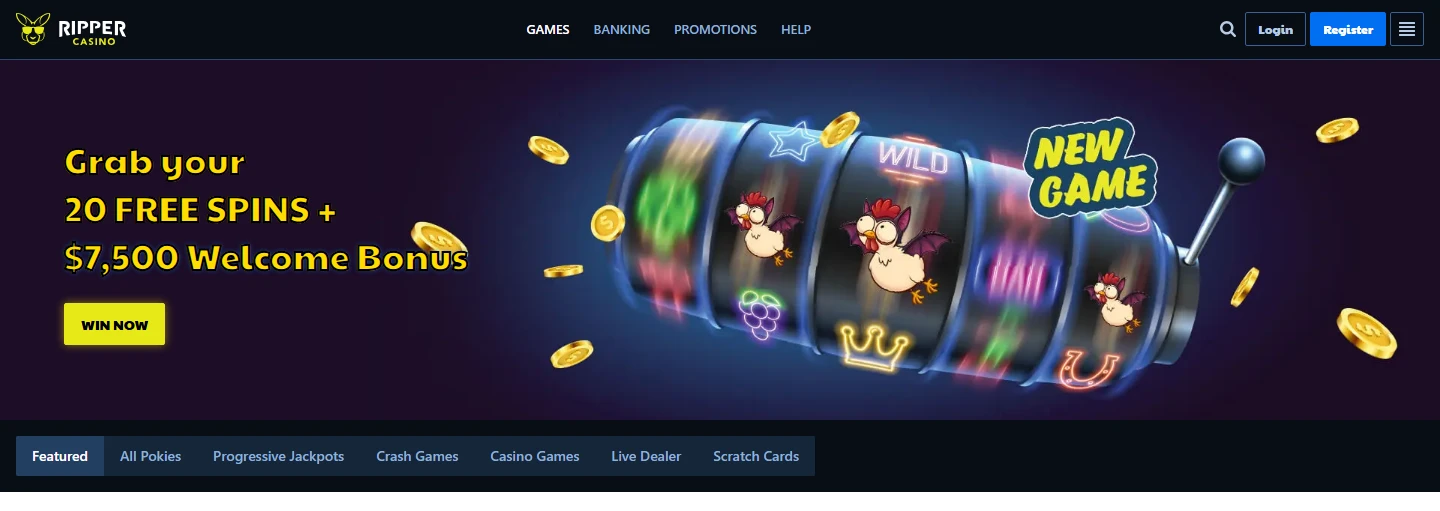 Ripper Casino login register