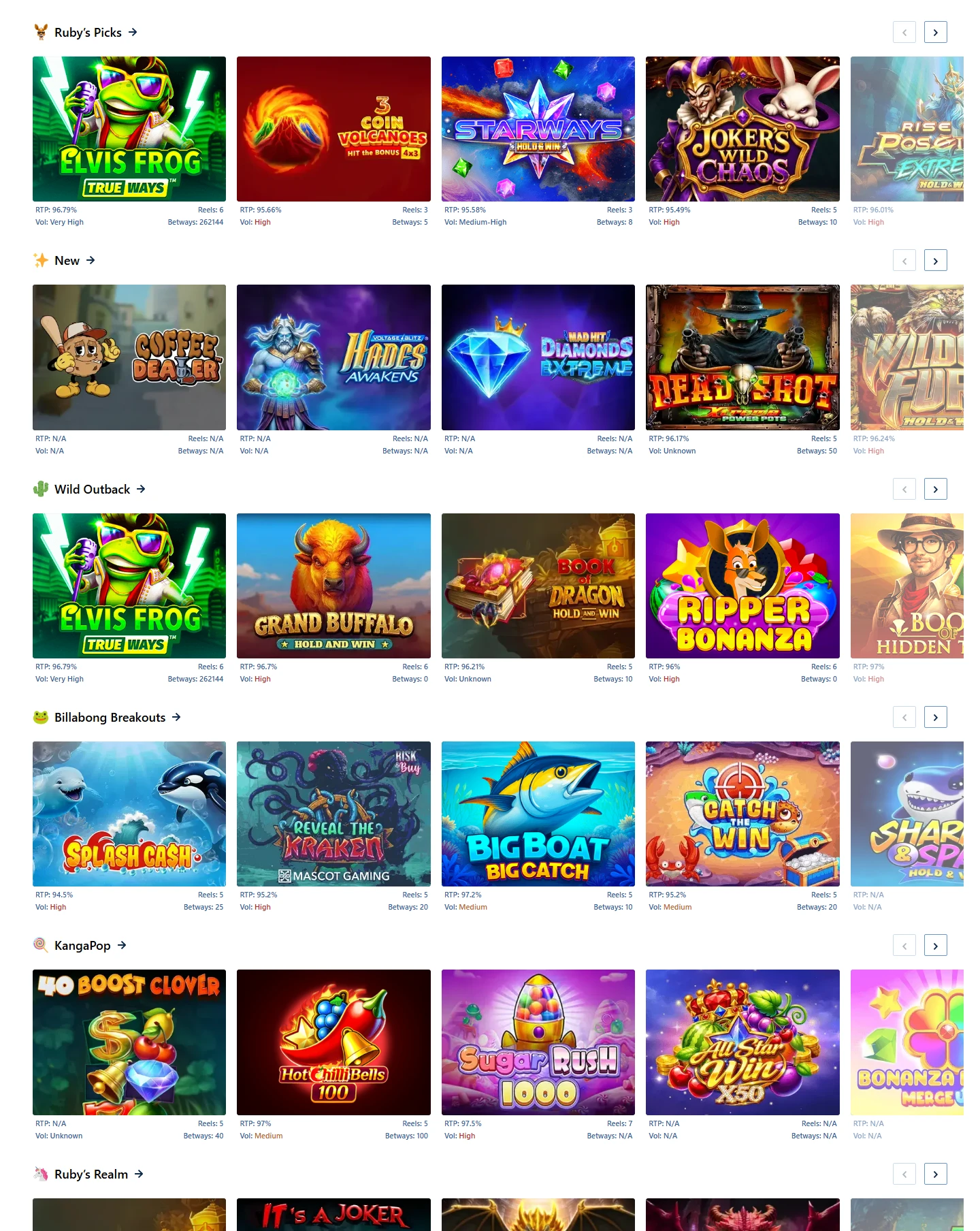 Ripper Casino slot games