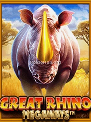 Great Rhino Megaways slot with 96.6% RTP and vast reels